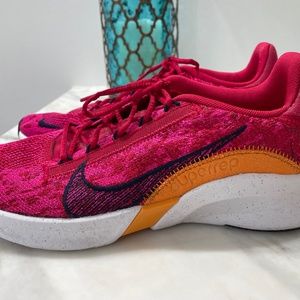 Nike Women's SuperRep Go 3 Flyknit Next Nature Training Shoes Mystic Hibiscus